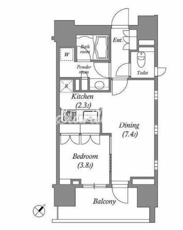 LaSante千駄木(ラサンテ千駄木)の物件間取画像